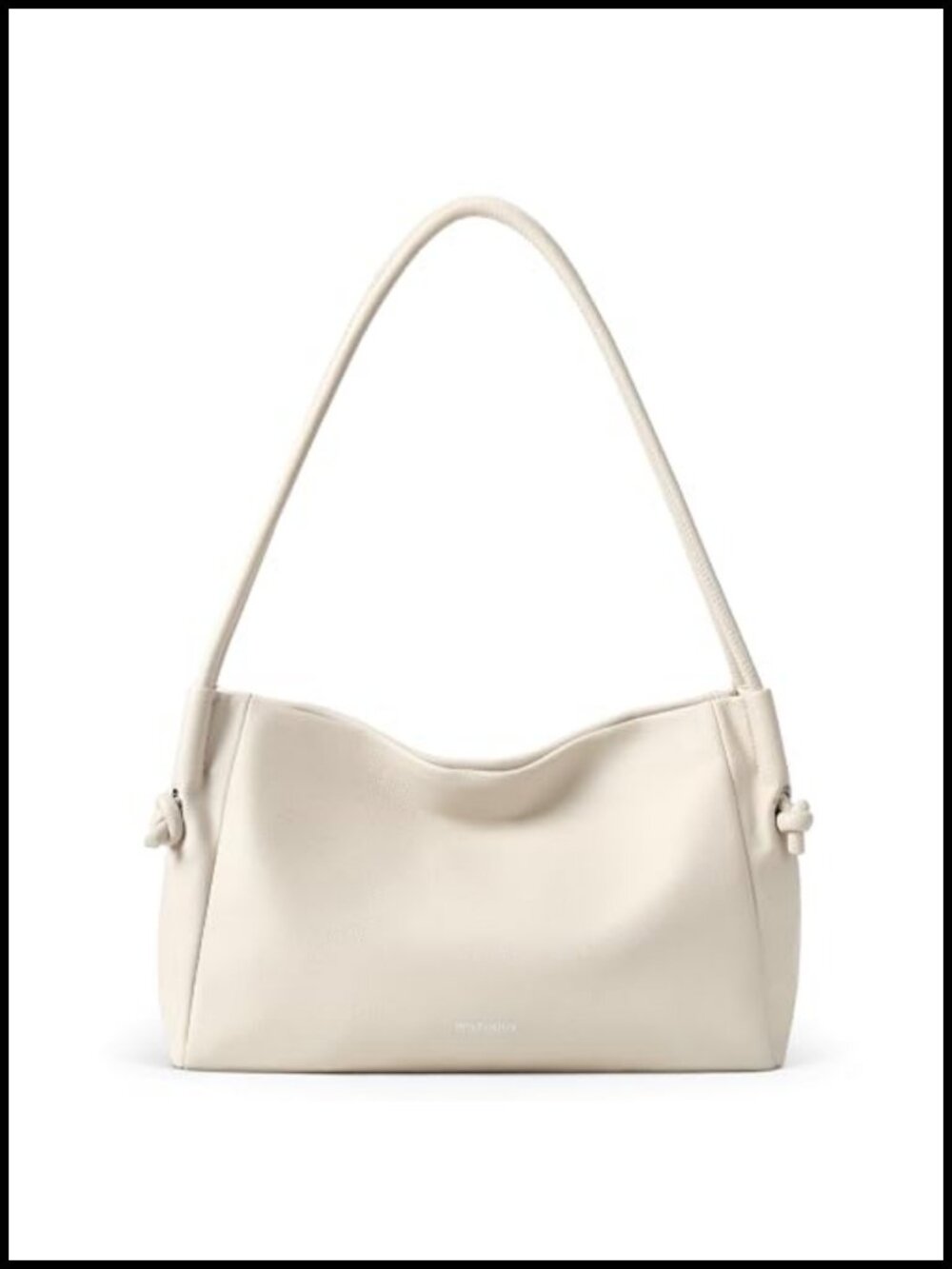 Pebbled Vegan Leather Hobo Shoulder Bag Soft Lightweight Purse